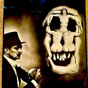 Salvador Dali Nude Skull